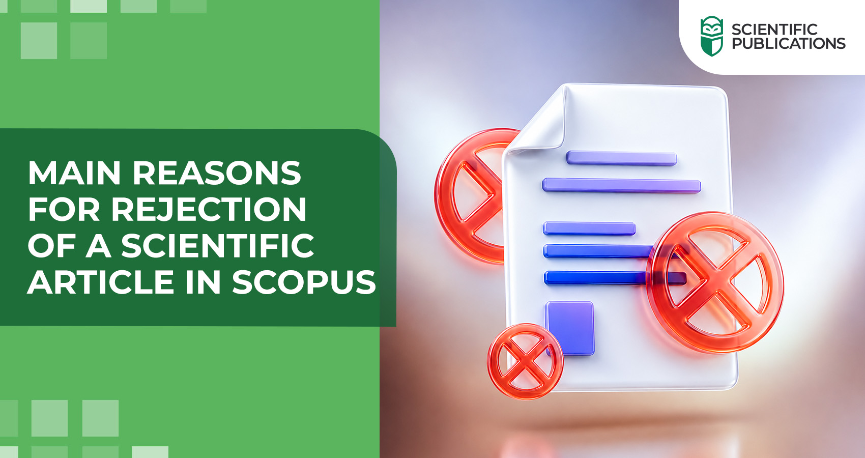 Main reasons for rejection of a scientific article in Scopus