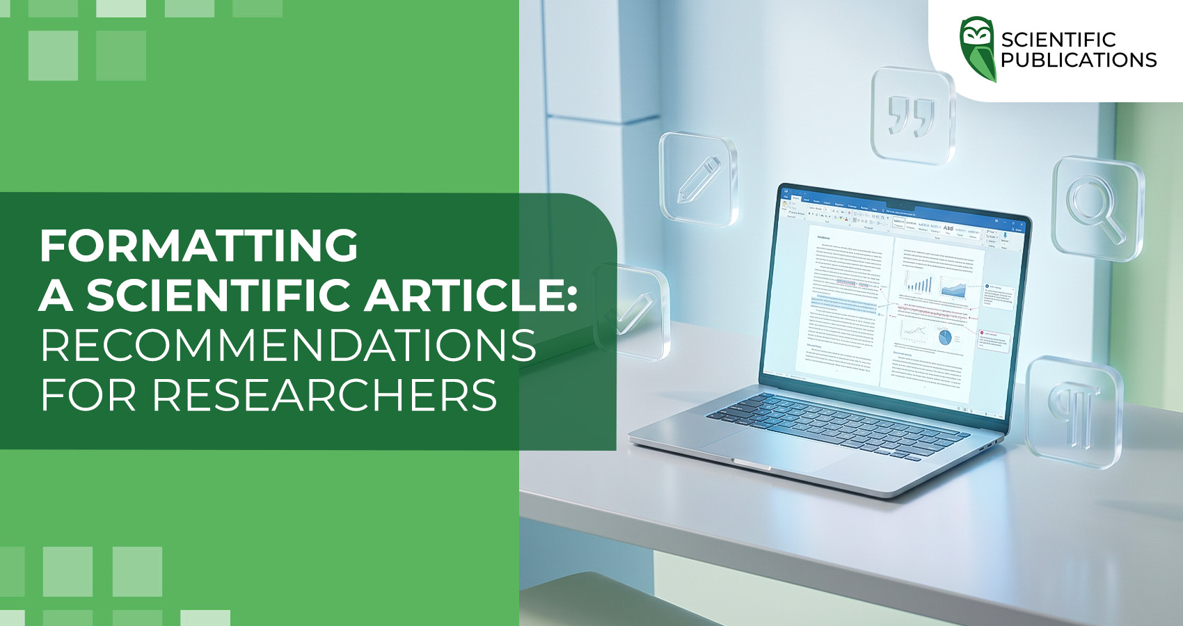 Formatting a scientific article: recommendations for researchers