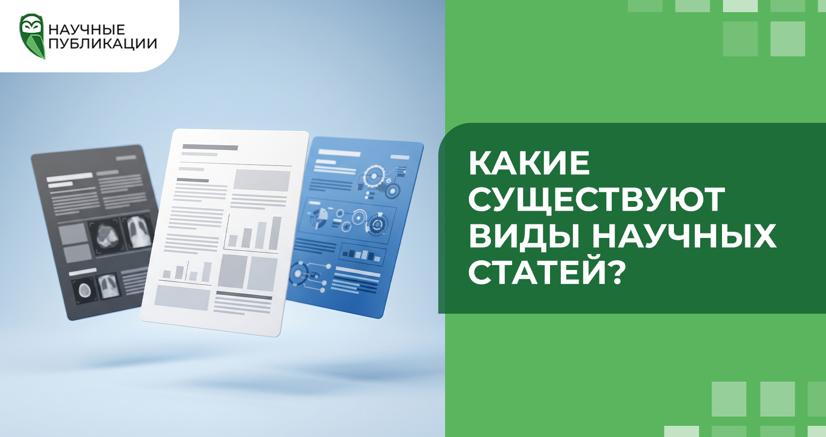 Какие существуют виды научных статей?
